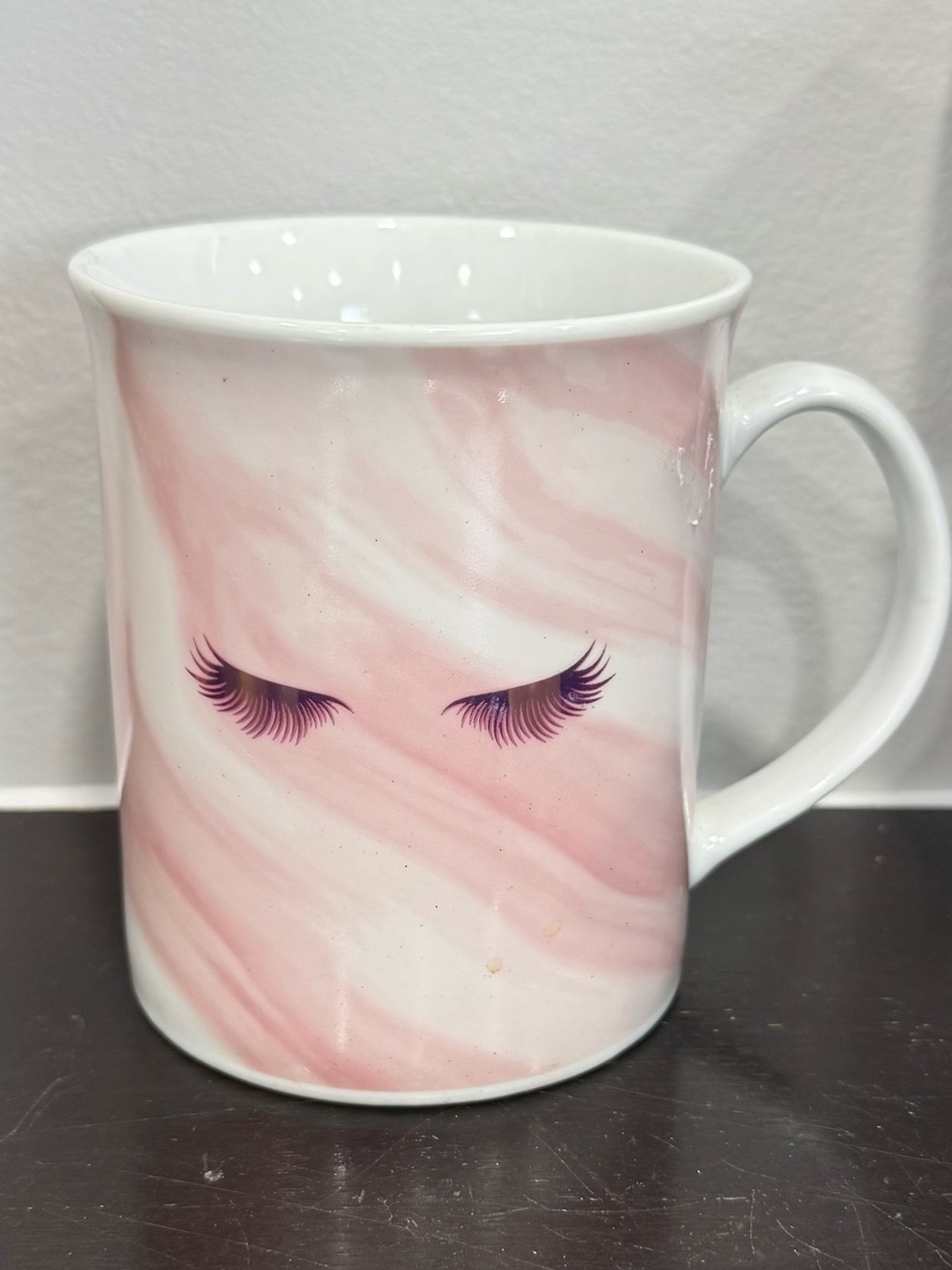 Glamour Pink & Gold Lashes Coffee Mug